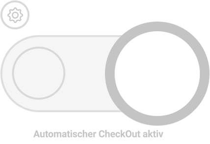 Screenshot von Button bei aktivem automatischem Checkout